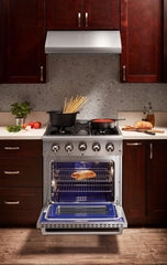 Thor Kitchen 30 in. 4.2 cu. ft. Professional Natural Gas Range in Stainless Steel, HRG3080U - Smart Kitchen Lab