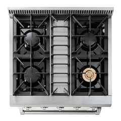 Thor Kitchen 30 in. 4.2 cu. ft. Professional Natural Gas Range in Stainless Steel, HRG3080U - Smart Kitchen Lab