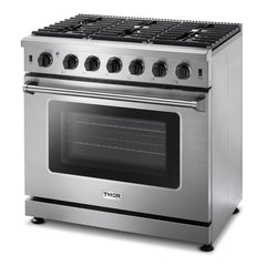 Thor Kitchen 30 in. 4.55 cu. ft. Professional Propane Gas Range in Stainless Steel, LRG3001ULP - Smart Kitchen Lab