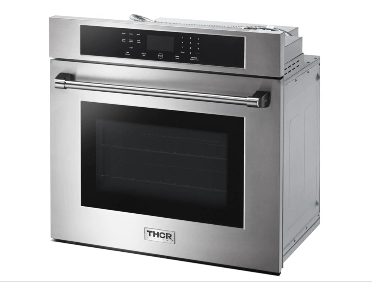 Thor Kitchen 30 in. Professional Self-Cleaning Wall Oven in Stainless Steel, HEW3001 - Smart Kitchen Lab