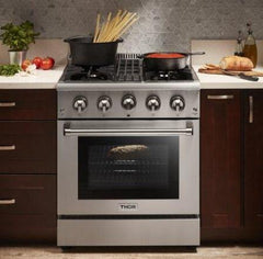 Thor Kitchen 30 in. Propane Gas Burner/Electric Oven Range in Stainless Steel, HRD3088ULP - Smart Kitchen Lab