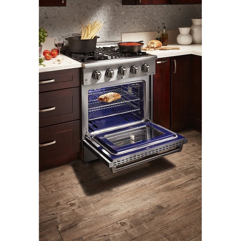 Thor Kitchen 30 in. Propane Gas Burner/Electric Oven Range in Stainless Steel, HRD3088ULP - Smart Kitchen Lab