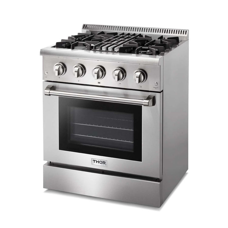 Thor Kitchen 30 in. Propane Gas Burner/Electric Oven Range in Stainless Steel, HRD3088ULP - Smart Kitchen Lab