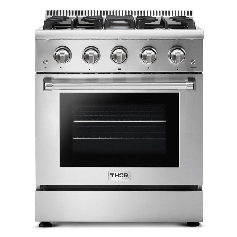 Thor Kitchen 30 inches High Qulity Professional Appliances 6-Piece: 30 inches High Qulity Professional Range,Stainless Steel Range Hood,French Door Refrigerator,Dishwasher,Microwave,Winecooler, Ap-30-hq-6 - Smart Kitchen Lab
