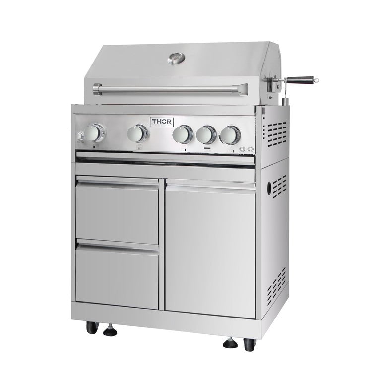 Thor Kitchen 32 in. Built-In Liquid Propane Grill, MK04SS304 - Smart Kitchen Lab