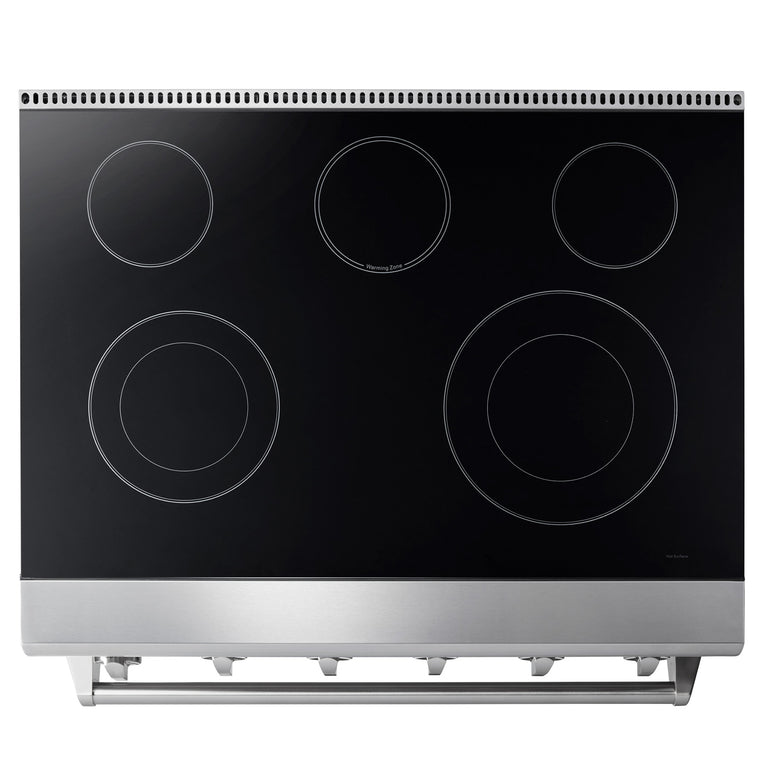 Thor Kitchen 36 in. Professional Electric Range in Stainless Steel, HRE3601 - Smart Kitchen Lab