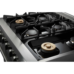 Thor Kitchen 36 in. Professional Natural Gas Range in Stainless Steel, HRG3618U - Smart Kitchen Lab