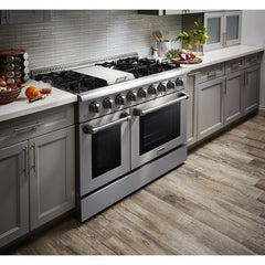 Thor Kitchen 48 in. Propane Gas Burner/Electric Oven 6.7 cu. ft. Range in Stainless Steel, HRD4803ULP - Smart Kitchen Lab