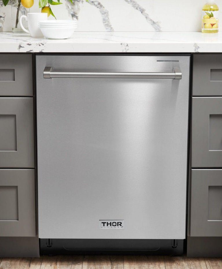Thor Kitchen 48 inches High Qulity Professional Appliances 4-Piece: 48 inches High Qulity Professional Range,Stainless Steel Range Hood,French Door Refrigerator,Dishwasher, Ap-48-hq-4 - Smart Kitchen Lab