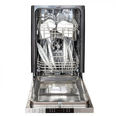 ZLINE 18 in. Top Control Dishwasher in Black Matte Stainless Steel, DW-BLM-18 - Smart Kitchen Lab