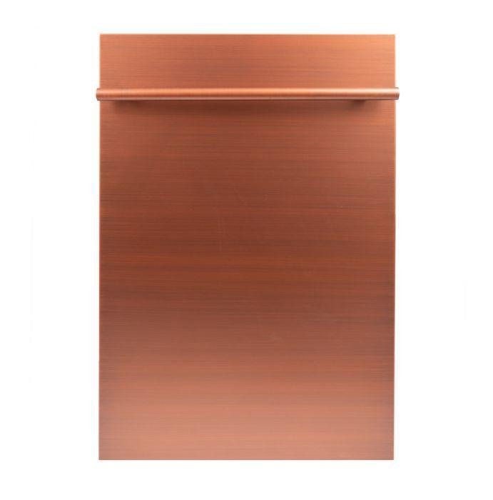 ZLINE 18 in. Top Control Dishwasher in Copper with Stainless Steel Tub, DW-C-18 - Smart Kitchen Lab