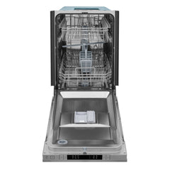 ZLINE 18 in. Top Control Dishwasher in DuraSnow® Stainless Steel with Stainless Steel Tub, DW-SN-18 - Smart Kitchen Lab