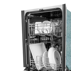 ZLINE 18 in. Top Control Dishwasher in DuraSnow® Stainless Steel with Stainless Steel Tub, DW-SN-18 - Smart Kitchen Lab