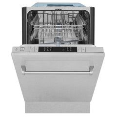 ZLINE 18 in. Top Control Dishwasher in DuraSnow® Stainless Steel with Stainless Steel Tub, DW-SN-18 - Smart Kitchen Lab