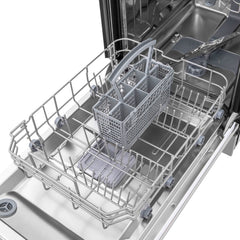 ZLINE 18 in. Top Control Dishwasher in DuraSnow® Stainless Steel with Stainless Steel Tub, DW-SN-18 - Smart Kitchen Lab