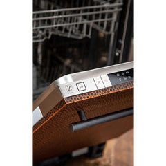 ZLINE 18 in. Top Control Dishwasher in Hand-Hammered Copper with Stainless Steel Tub, DW-HH-18 - Smart Kitchen Lab