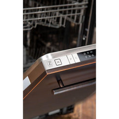 ZLINE 18 in. Top Control Dishwasher in Oil-Rubbed Bronze with Stainless Steel Tub, DW-ORB-18 - Smart Kitchen Lab