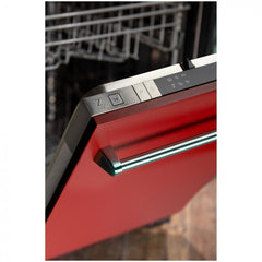 ZLINE 18 in. Top Control Dishwasher in Red Matte Stainless Steel, DW-RM-18 - Smart Kitchen Lab