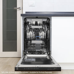 ZLINE 18 in. Top Control Tall Dishwasher in Blue Matte with 3rd Rack, DWV-BM-18 - Smart Kitchen Lab