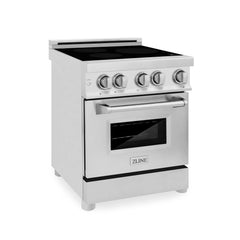 ZLINE 24 In. 2.8 cu. ft. Induction Range with a 3 Element Stove and Electric Oven in Stainless Steel, RAIND-24 - Smart Kitchen Lab