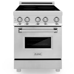 ZLINE 24 In. 2.8 cu. ft. Induction Range with a 3 Element Stove and Electric Oven in Stainless Steel, RAIND-24 - Smart Kitchen Lab