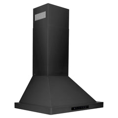 ZLINE 24 in. Convertible Vent Wall Mount Range Hood in Black Stainless Steel, BSKBN-24 - Smart Kitchen Lab