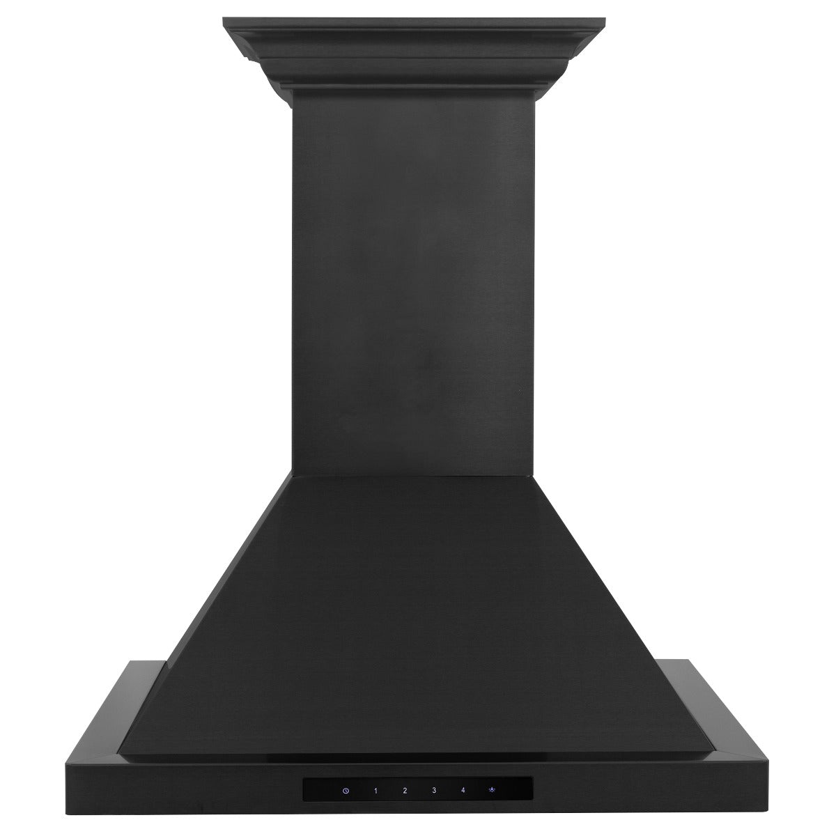 ZLINE 24 in. Wall Mount Range Hood in Black Stainless Steel with BlueTooth Crown Molding, BSKBNCRN-BT-24 - Smart Kitchen Lab