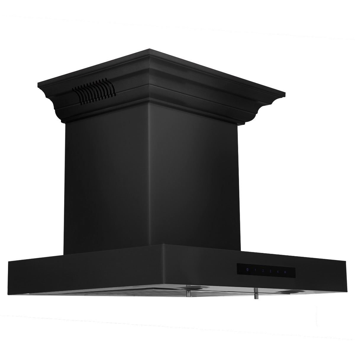 ZLINE 24 in. Wall Mount Range Hood in Black Stainless Steel with CrownSound® Speakers, BSKENCRN-BT-24 - Smart Kitchen Lab