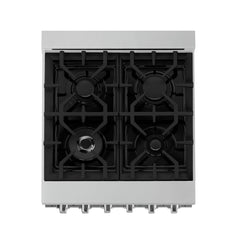 ZLINE 24 Inch 2.8 cu. ft. Range with Gas Stove and Gas Oven in Stainless Steel, RG24 - Smart Kitchen Lab