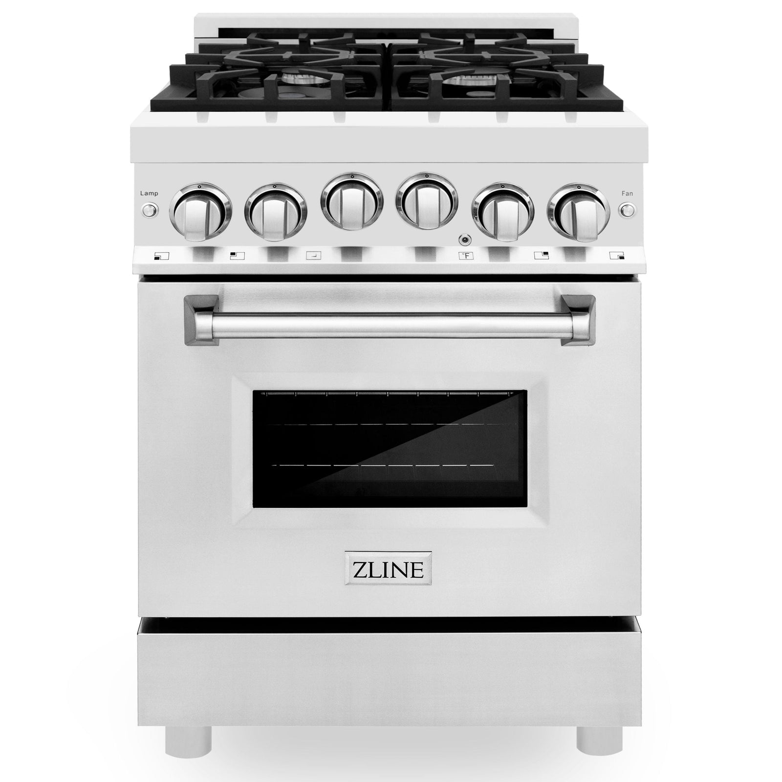 ZLINE 24 Inch 2.8 cu. ft. Range with Gas Stove and Gas Oven in Stainless Steel, RG24 - Smart Kitchen Lab