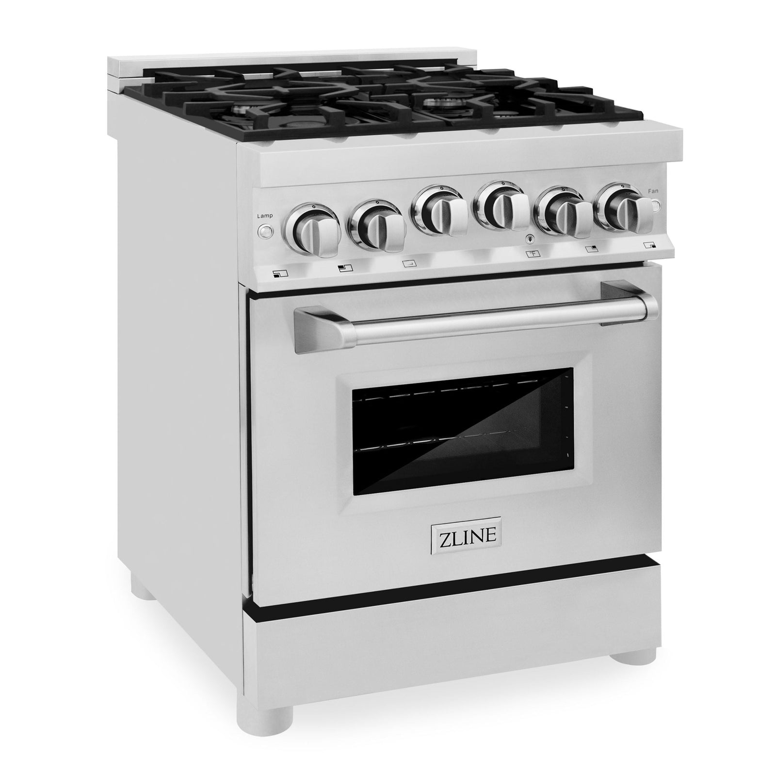 ZLINE 24 Inch 2.8 cu. ft. Range with Gas Stove and Gas Oven in Stainless Steel, RG24 - Smart Kitchen Lab