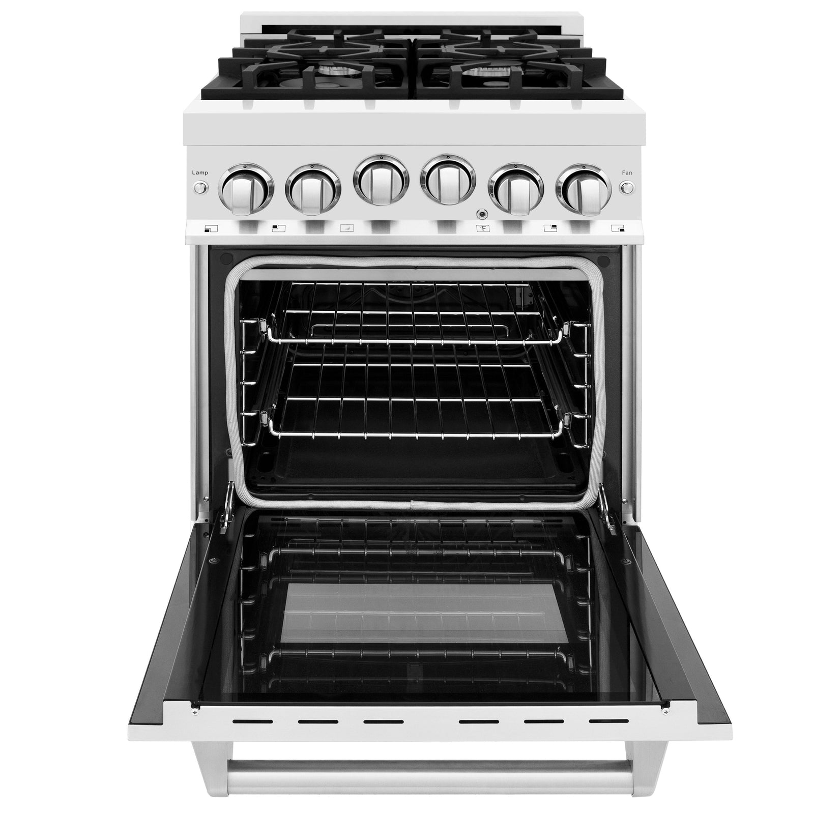 ZLINE 24 Inch 2.8 cu. ft. Range with Gas Stove and Gas Oven in Stainless Steel, RG24 - Smart Kitchen Lab