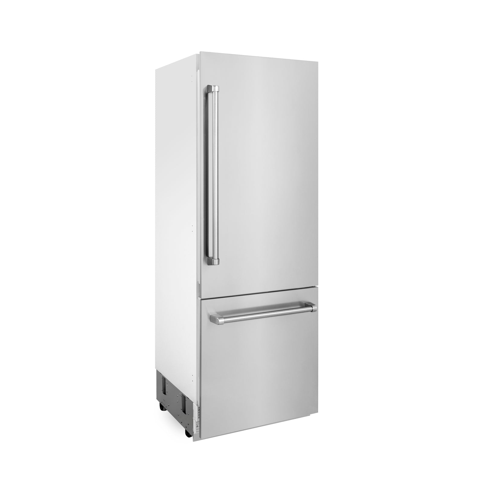 ZLINE 30 In. 16.1 cu. ft. Built-In 2-Door Bottom Freezer Refrigerator with Internal Water and Ice Dispenser in Stainless Steel, RBIV-304-30 - Smart Kitchen Lab