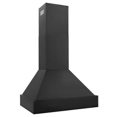 ZLINE 30 in. 400 CFM Black Stainless Steel Wall Mount Range Hood, BS655N-30 - Smart Kitchen Lab