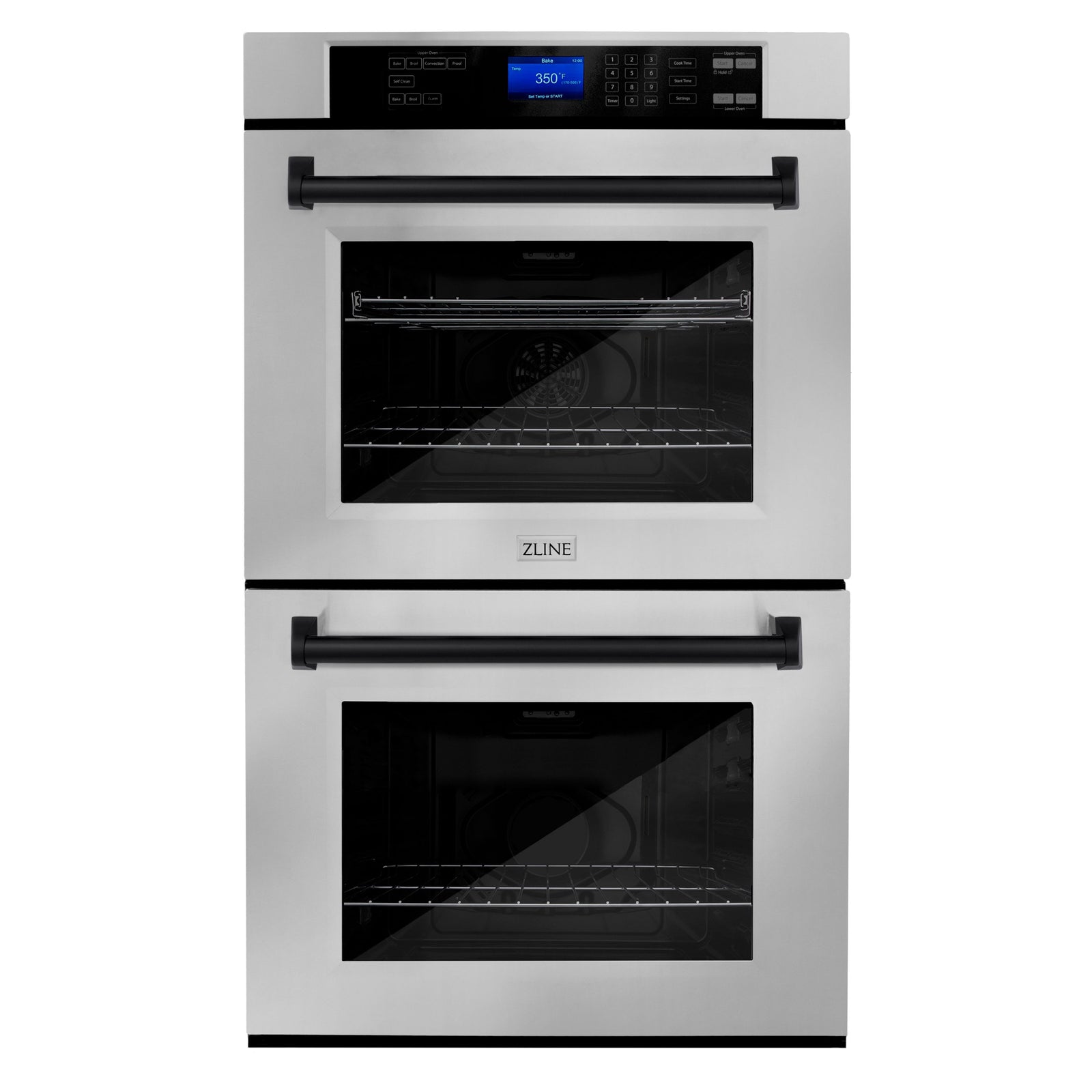 ZLINE 30 In. Autograph Edition Double Wall Oven with Self Clean and True Convection in Stainless Steel and Matte Black, AWDZ-30-MB - Smart Kitchen Lab