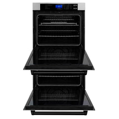 ZLINE 30 In. Autograph Edition Double Wall Oven with Self Clean and True Convection in Stainless Steel and Matte Black, AWDZ-30-MB - Smart Kitchen Lab