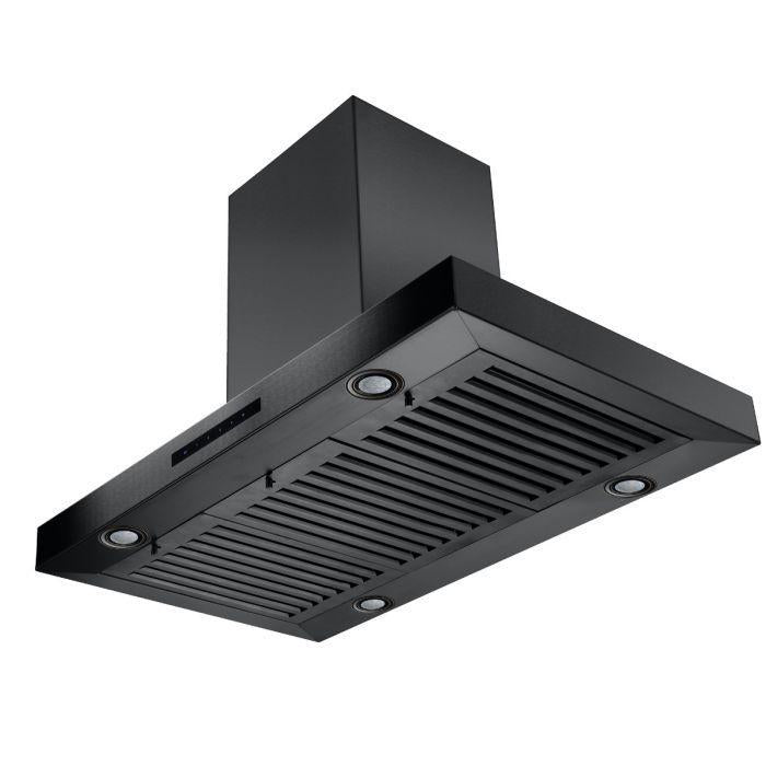 ZLINE 30 In. Convertible Island Mount Range Hood in Black Stainless Steel, BSKE2iN-30 - Smart Kitchen Lab