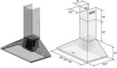 ZLINE 30 in. Convertible Vent Wall Mount Range Hood in Stainless Steel with Crown Molding, KL2CRN-30 - Smart Kitchen Lab