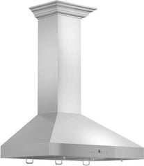 ZLINE 30 in. Convertible Vent Wall Mount Range Hood in Stainless Steel with Crown Molding, KL3CRN-30 - Smart Kitchen Lab