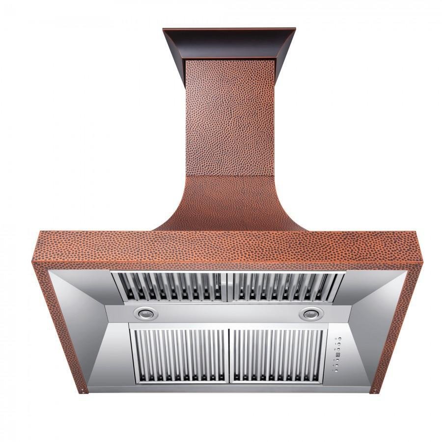 ZLINE 30 in. Designer Series Hand-Hammered Copper Finish Wall Range Hood, 8632H-30 - Smart Kitchen Lab