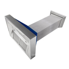 ZLINE 30 in. Ducted DuraSnow® Stainless Steel Range Hood with Blue Gloss Shell, 8654BG-30 - Smart Kitchen Lab