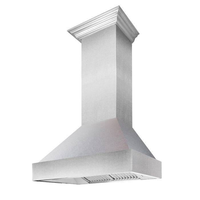 ZLINE 30 in. DuraSnow® Stainless Steel Range Hood with DuraSnow® Shell, 8654SN-30 - Smart Kitchen Lab