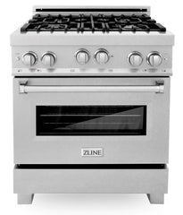 ZLINE 30 in. Professional Gas Burner/Gas Oven Stainless Steel Range with Brass Burners, RG-BR-30 - Smart Kitchen Lab