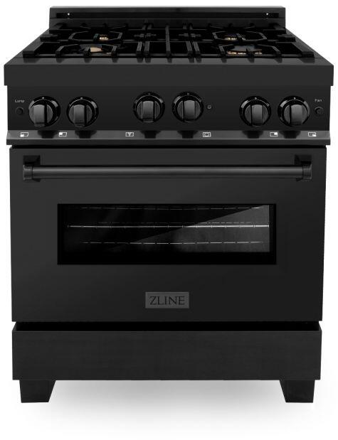 ZLINE 30 in. Professional Gas Burner/Gas Oven Stainless Steel Range with Brass Burners, RG-BR-30 - Smart Kitchen Lab