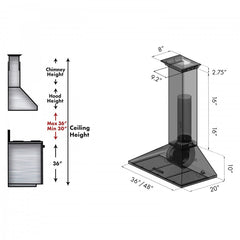 ZLINE 30 in. Stainless Steel Wall Range Hood with Built-in CrownSound® Bluetooth Speakers, KL2CRN-BT-30 - Smart Kitchen Lab