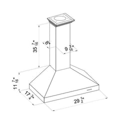 ZLINE 30 in. Wall Mount Range Hood in DuraSnow® Finished Stainless, 8KL3S-30 - Smart Kitchen Lab