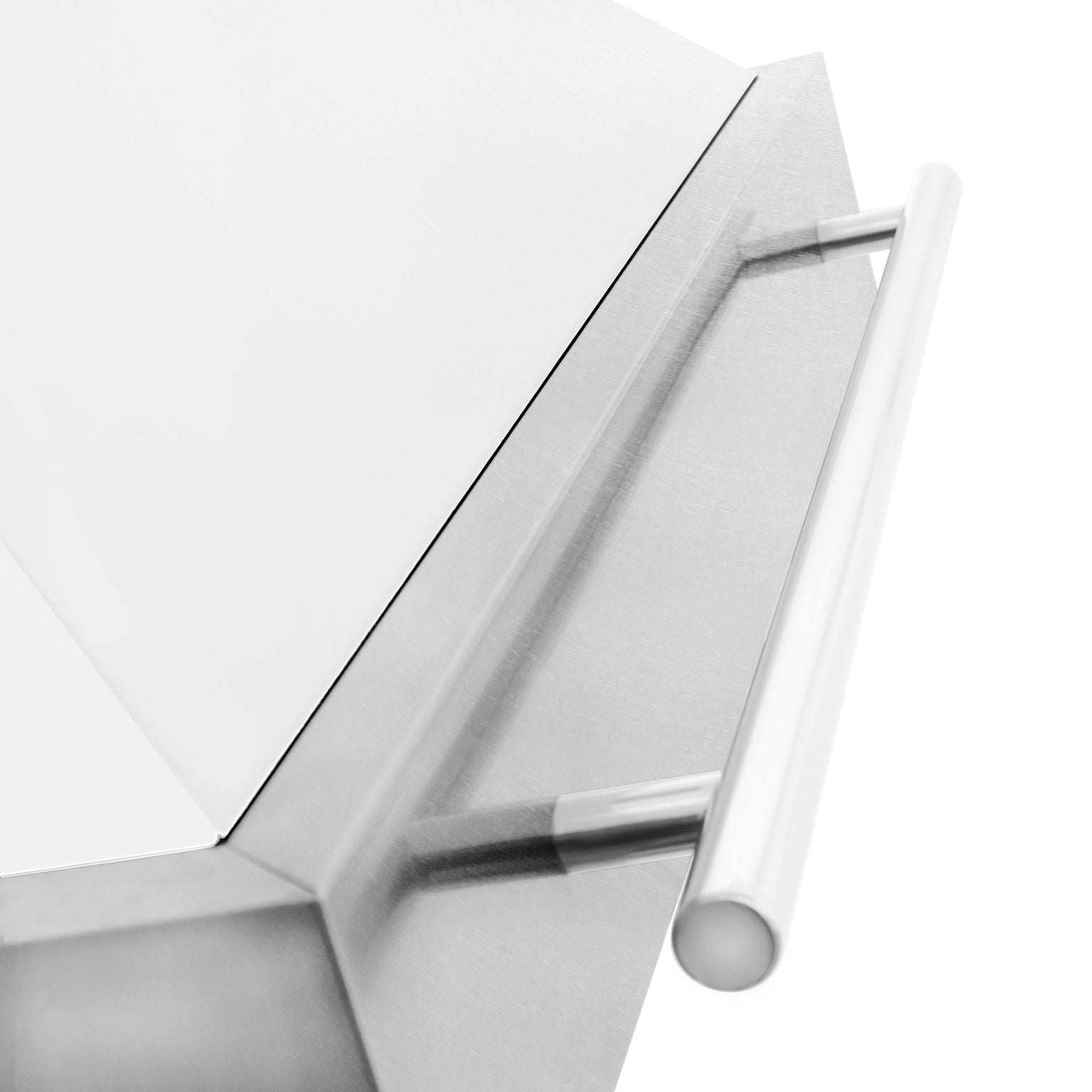 ZLINE 30 Inch DuraSnow® Stainless Steel Range Hood with White Matte Shell, 8654SNX-WM-30 - Smart Kitchen Lab