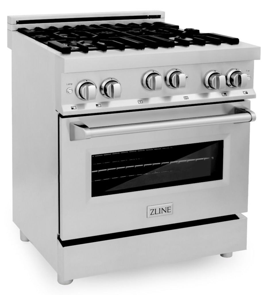 ZLINE 30 Inch. Professional Gas Range in Stainless Steel, RG30 - Smart Kitchen Lab