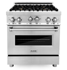 ZLINE 30 Inch. Professional Gas Range in Stainless Steel, RG30 - Smart Kitchen Lab