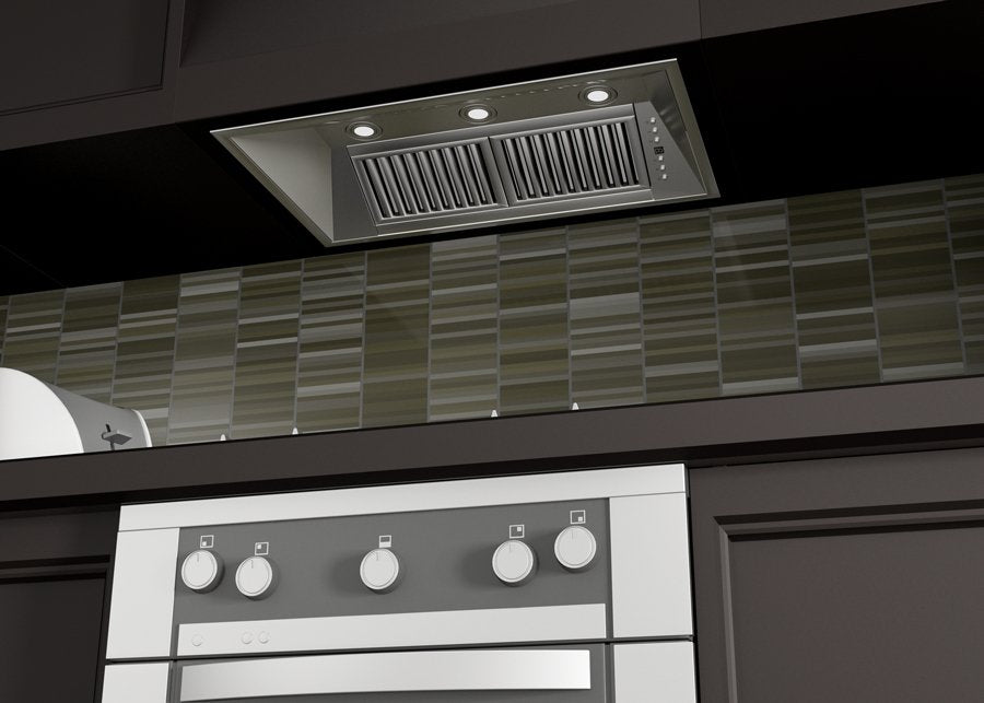 ZLINE 34 in. Outdoor Range Hood Insert in Stainless Steel (21 in. Depth), 721-304-34 - Smart Kitchen Lab